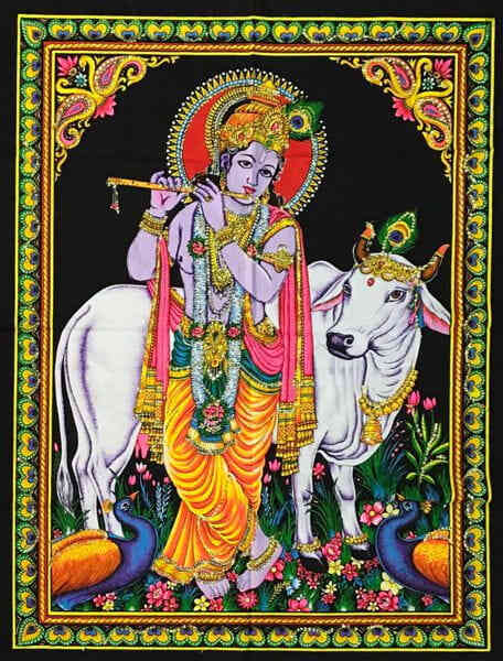 Krishna Vaca Sagrada 105 x 70 cm